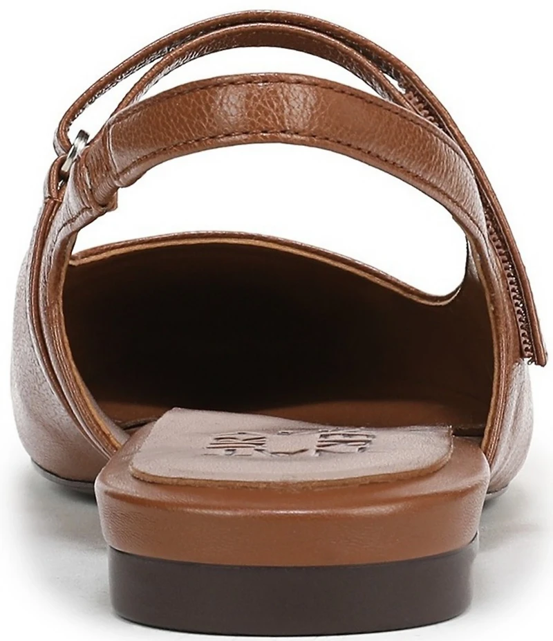 Naturalizer Connie Leather Slingback Mary Jane Square Toe Ballet Flats