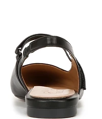 Naturalizer Connie Leather Slingback Mary Jane Square Toe Ballet Flats