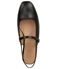 Naturalizer Connie Leather Slingback Mary Jane Square Toe Ballet Flats