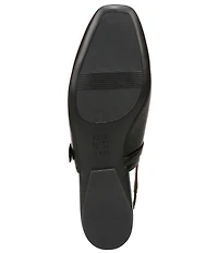 Naturalizer Connie Leather Slingback Mary Jane Square Toe Ballet Flats