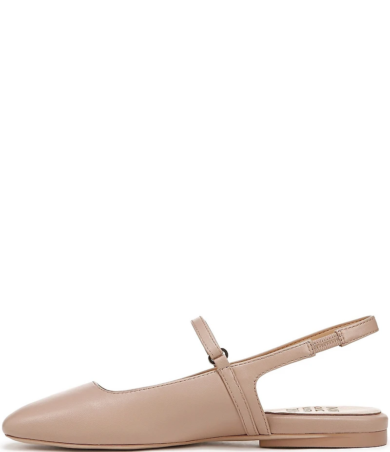 Naturalizer Connie Leather Slingback Mary Jane Square Toe Ballet Flats