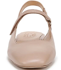 Naturalizer Connie Leather Slingback Mary Jane Square Toe Ballet Flats