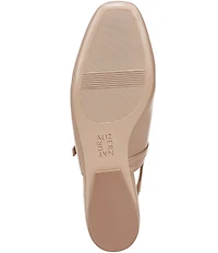 Naturalizer Connie Leather Slingback Mary Jane Square Toe Ballet Flats