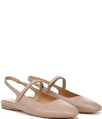 Naturalizer Connie Leather Slingback Mary Jane Square Toe Ballet Flats