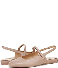 Naturalizer Connie Leather Slingback Mary Jane Square Toe Ballet Flats