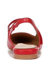 Naturalizer Connie Leather Slingback Mary Jane Square Toe Ballet Flats