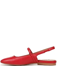 Naturalizer Connie Leather Slingback Mary Jane Square Toe Ballet Flats