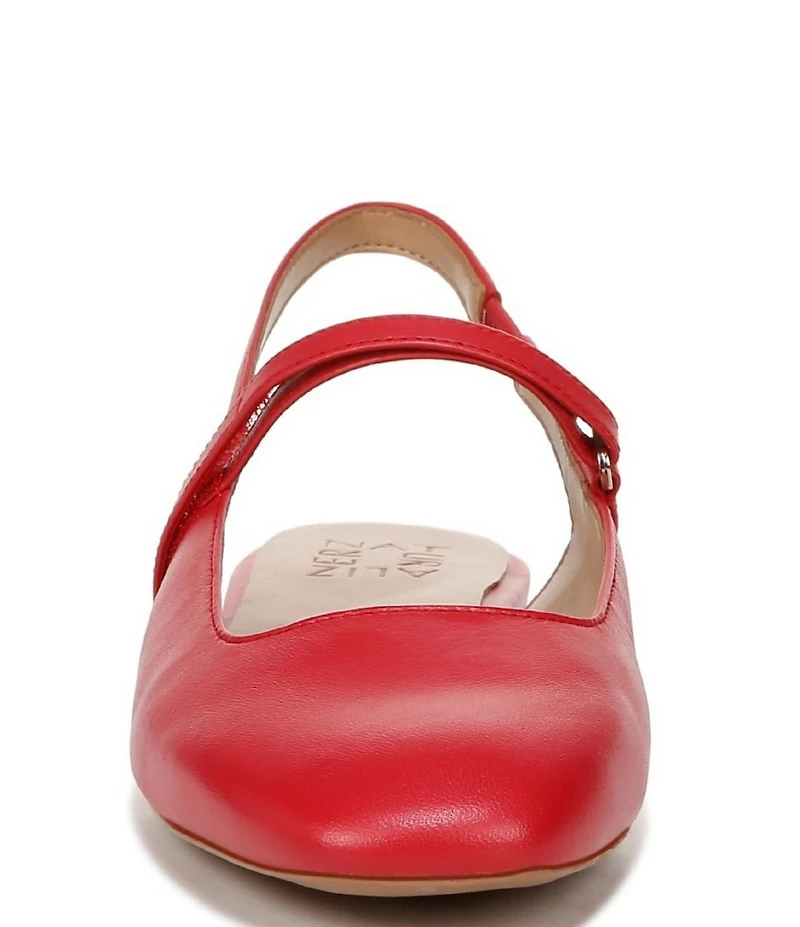 Naturalizer Connie Leather Slingback Mary Jane Square Toe Ballet Flats