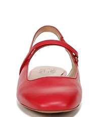 Naturalizer Connie Leather Slingback Mary Jane Square Toe Ballet Flats