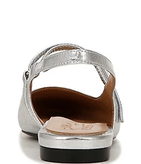 Naturalizer Connie Leather Slingback Mary Jane Square Toe Ballet Flats