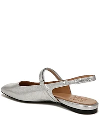Naturalizer Connie Leather Slingback Mary Jane Square Toe Ballet Flats
