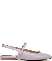 Naturalizer Connie Snake Embossed Slingback Mary Jane Square Toe Ballet Flats