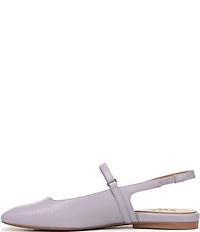 Naturalizer Connie Snake Embossed Slingback Mary Jane Square Toe Ballet Flats