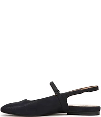 Naturalizer Connie Embossed Leather Slingback Mary Jane Square Toe Ballet Flats