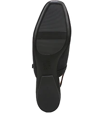 Naturalizer Connie Embossed Leather Slingback Mary Jane Square Toe Ballet Flats