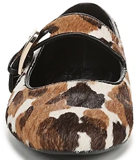 Naturalizer Cosmic Cow Print Calf Hair Mary Jane Flats