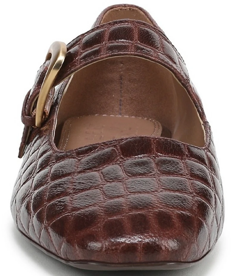 Naturalizer Cosmic Croco Leather Mary Jane Flats