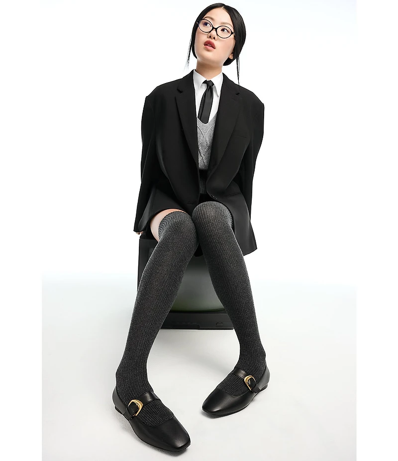 Naturalizer Cosmic Leather Mary Jane Flats