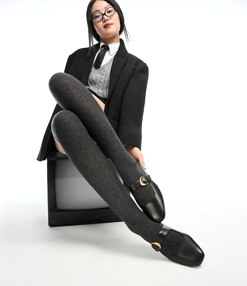 Naturalizer Cosmic Leather Mary Jane Flats