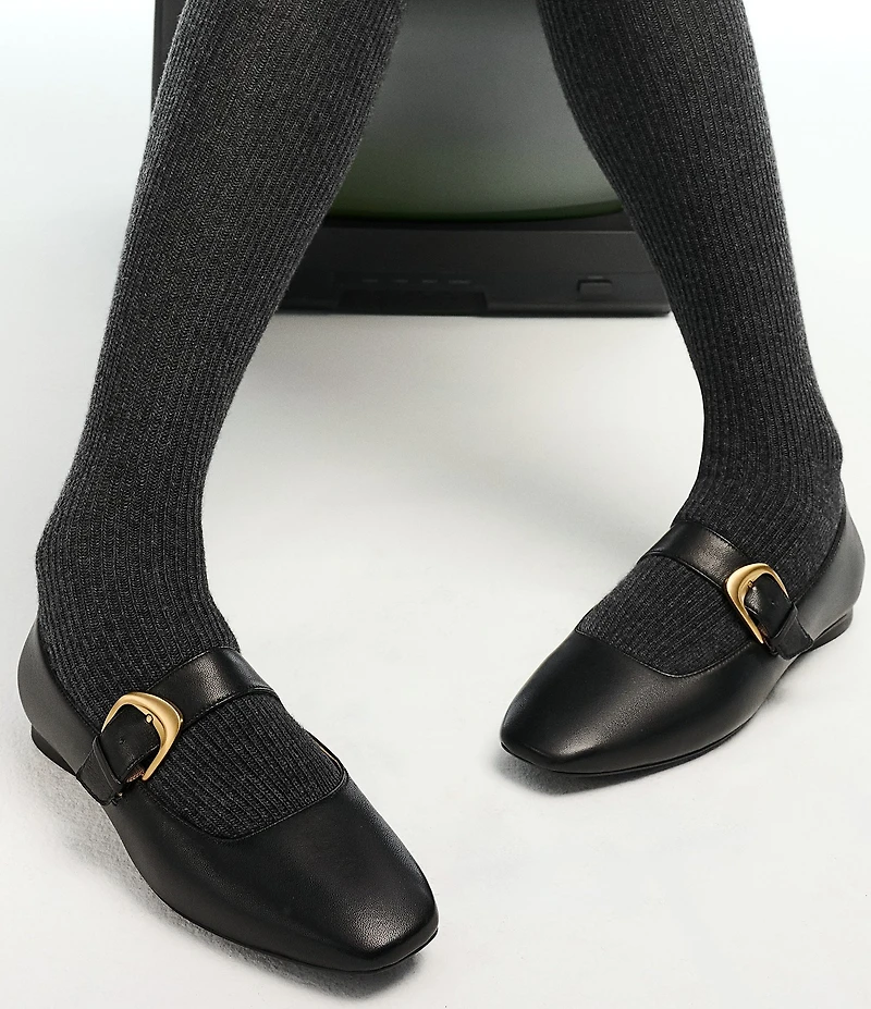 Naturalizer Cosmic Leather Mary Jane Flats