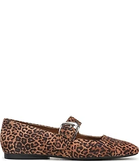 Naturalizer Cosmic Leopard Suede Mary Jane Flats