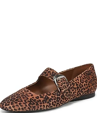 Naturalizer Cosmic Leopard Suede Mary Jane Flats