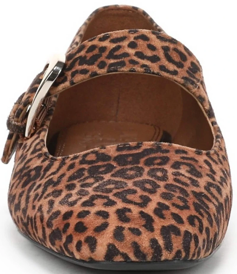 Naturalizer Cosmic Leopard Suede Mary Jane Flats