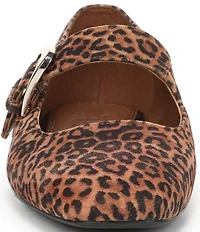 Naturalizer Cosmic Leopard Suede Mary Jane Flats