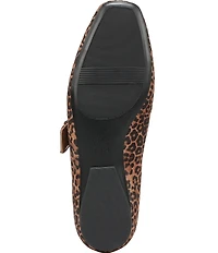 Naturalizer Cosmic Leopard Suede Mary Jane Flats