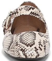 Naturalizer Cosmic Snake Print Leather Mary Jane Flats