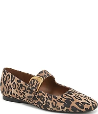 Naturalizer Cosmic Suede Leopard Mary Jane Flats