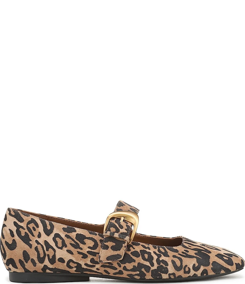 Naturalizer Cosmic Suede Leopard Mary Jane Flats