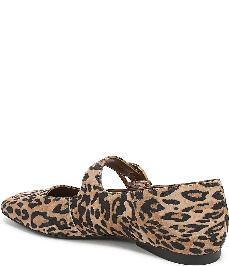 Naturalizer Cosmic Suede Leopard Mary Jane Flats