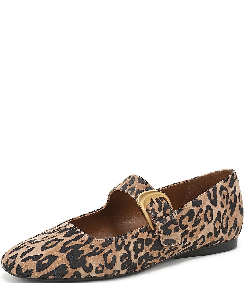 Naturalizer Cosmic Suede Leopard Mary Jane Flats