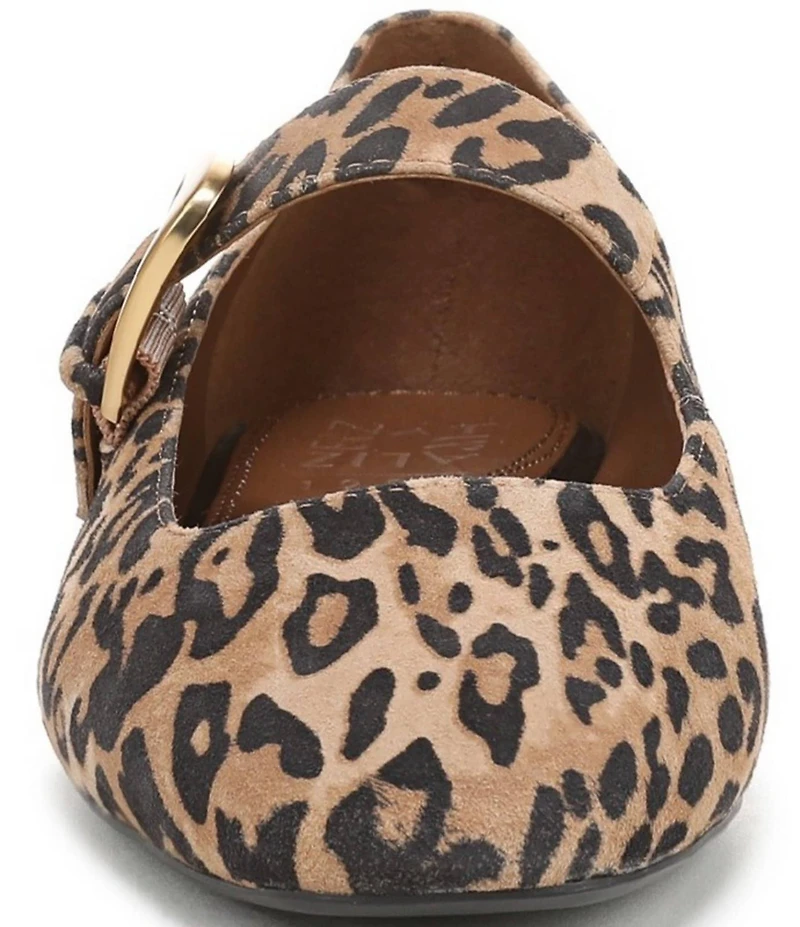 Naturalizer Cosmic Suede Leopard Mary Jane Flats