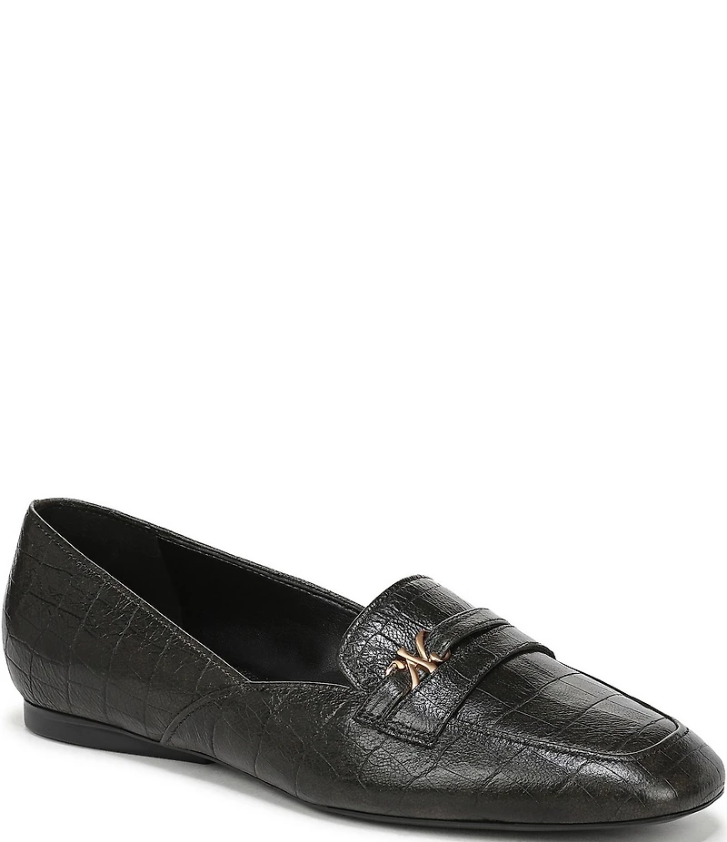 Naturalizer Create Croco Embossed Leather Loafers