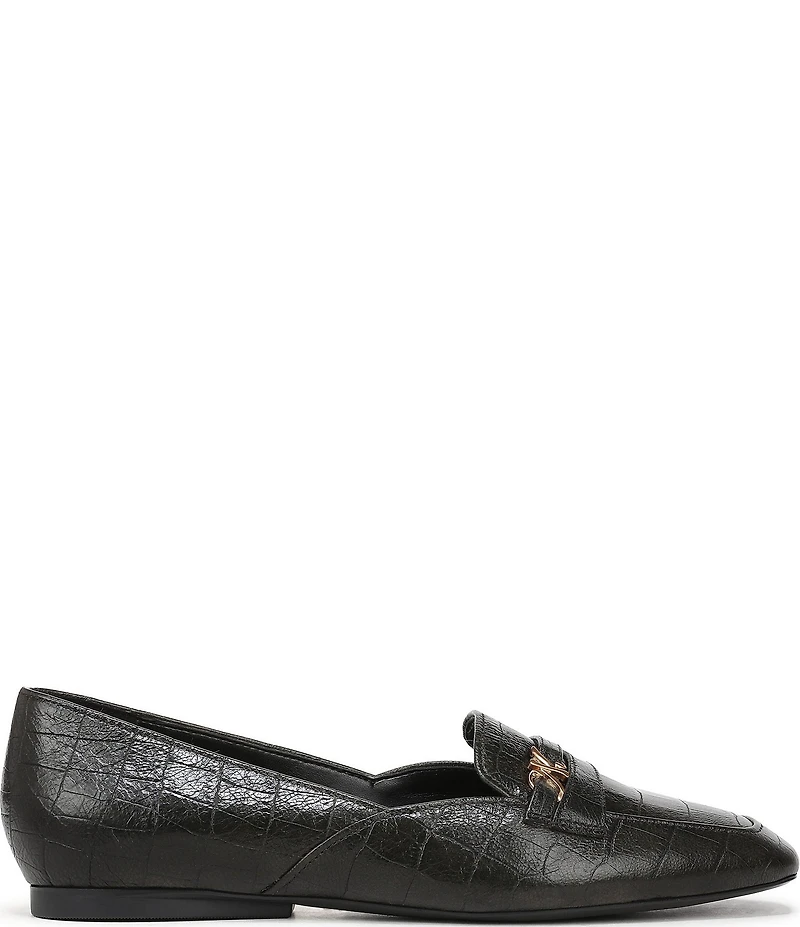 Naturalizer Create Croco Embossed Leather Loafers