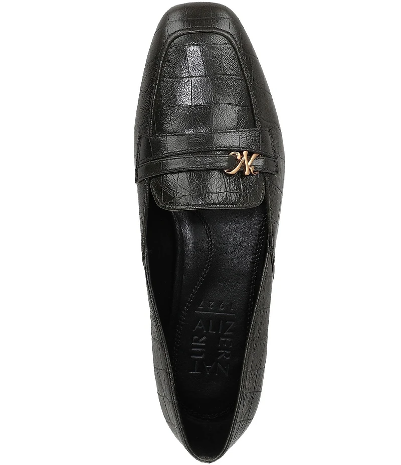 Naturalizer Create Croco Embossed Leather Loafers