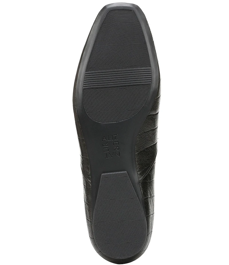 Naturalizer Create Croco Embossed Leather Loafers