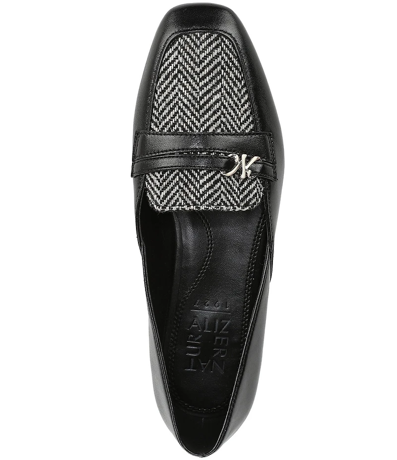 Naturalizer Create Leather and Herringbone Penny Loafers