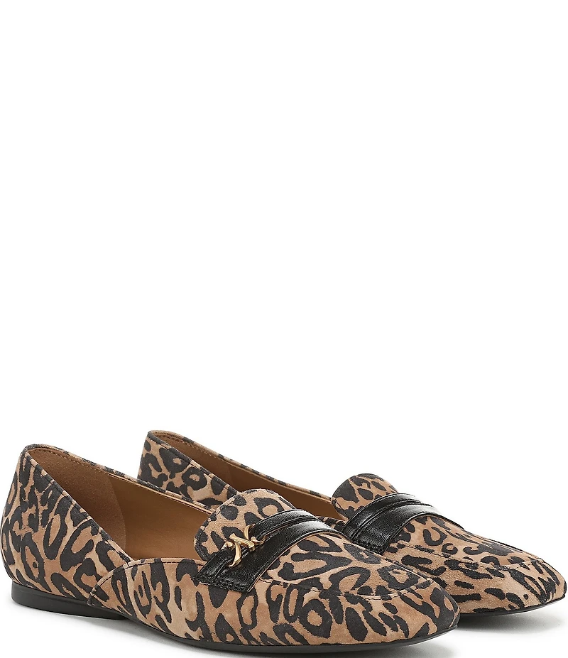 Naturalizer Create Leopard Print Suede Loafers