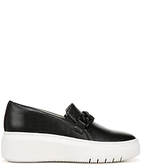 Naturalizer Daphne Leather Chain Hardware Slip On Platform Sneakers
