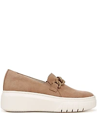 Naturalizer Daphne Suede Chain Hardware Slip On Platform Sneakers