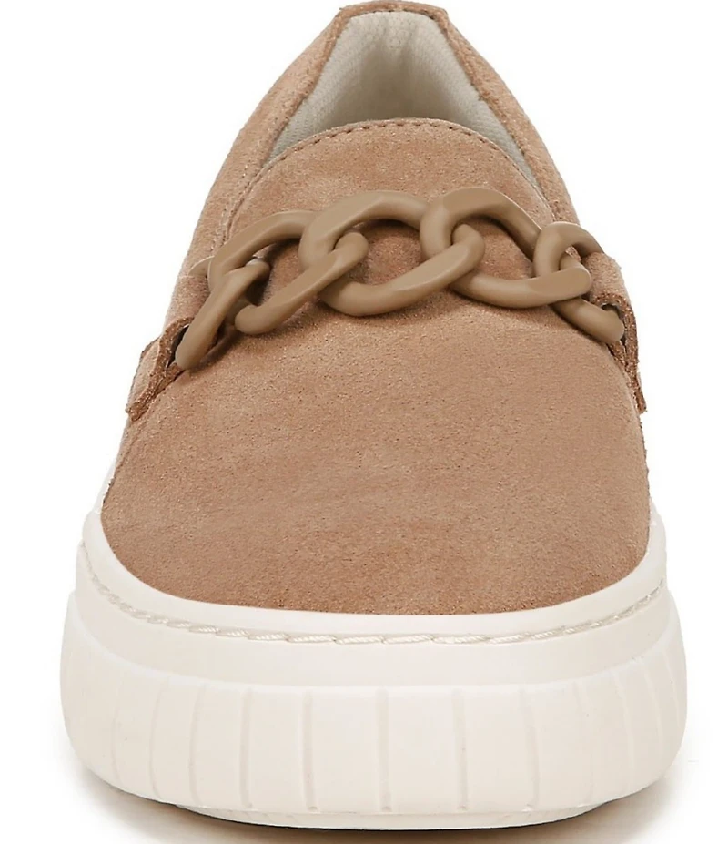 Naturalizer Daphne Suede Chain Hardware Slip On Platform Sneakers