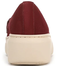 Naturalizer Daphne Suede Chain Hardware Slip On Platform Sneakers