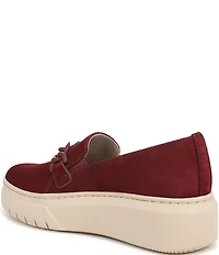 Naturalizer Daphne Suede Chain Hardware Slip On Platform Sneakers