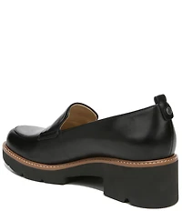 Naturalizer Darry Leather Lightweight Lug Sole Platform Loafers