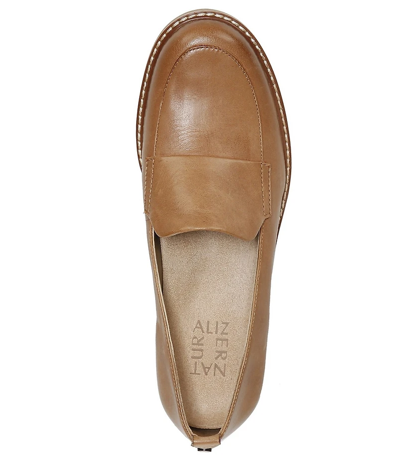 Naturalizer Darry Leather Lightweight Lug Sole Platform Loafers