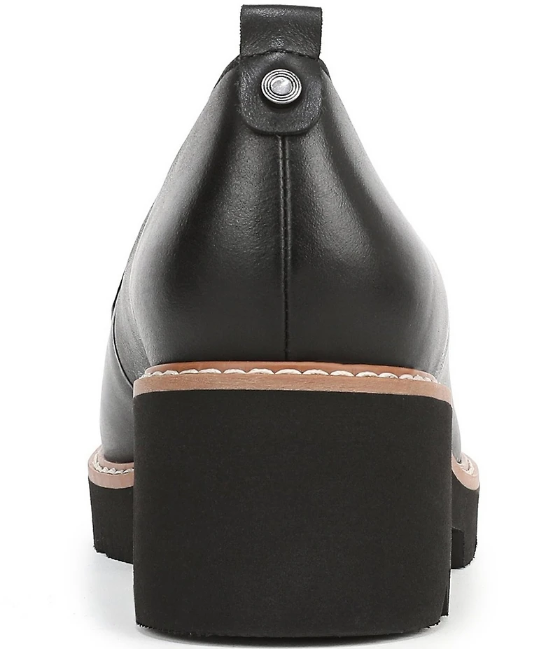 Naturalizer Darry Leather Lightweight Lug Sole Platform Loafer Pumps