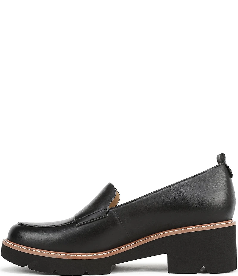 Naturalizer Darry Leather Lightweight Lug Sole Platform Loafer Pumps